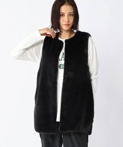 BARNYARDSTORM（バンヤードストーム）の「BARNYARDSTORM / ファーベスト（ブルゾン・レディース・ブラック/ブラウン・1/0）」の17枚目の写真