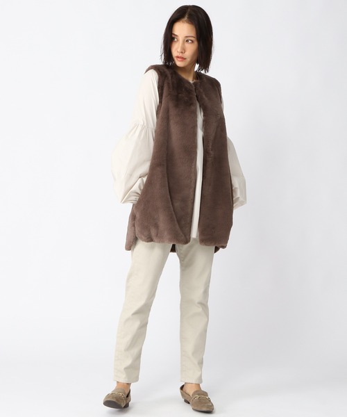 BARNYARDSTORM（バンヤードストーム）の「BARNYARDSTORM / ファーベスト（ブルゾン・レディース・ブラック/ブラウン・1/0）」の21枚目の写真