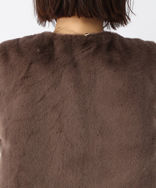 BARNYARDSTORM（バンヤードストーム）の「BARNYARDSTORM / ファーベスト（ブルゾン・レディース・ブラック/ブラウン・1/0）」の19枚目の写真