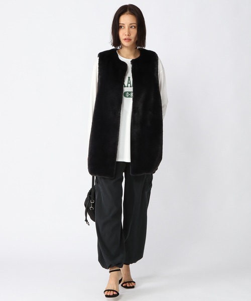 BARNYARDSTORM（バンヤードストーム）の「BARNYARDSTORM / ファーベスト（ブルゾン・レディース・ブラック/ブラウン・1/0）」の11枚目の写真