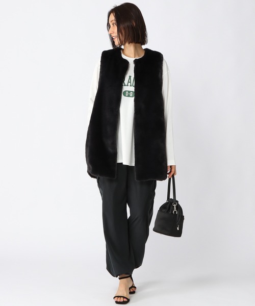 BARNYARDSTORM（バンヤードストーム）の「BARNYARDSTORM / ファーベスト（ブルゾン・レディース・ブラック/ブラウン・1/0）」の7枚目の写真