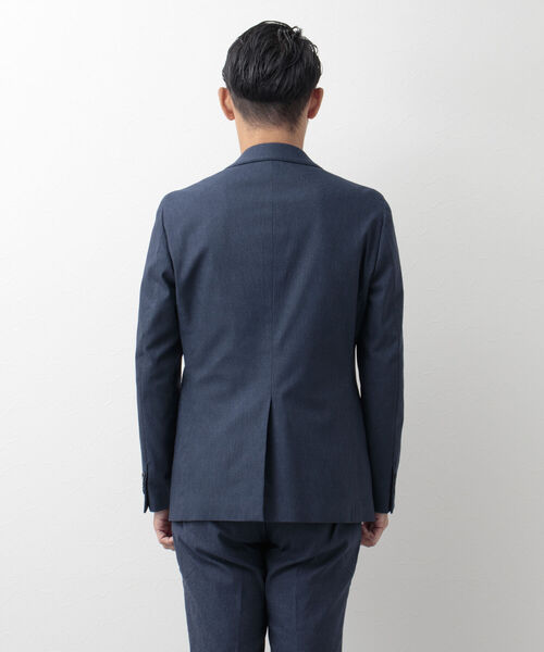 NOLLEY'S goodman(ノーリーズグッドマン)の「サーモウォーカー セットアップジャケット(※保温性抜群のストレッチ素材)(テーラードジャケット・メンズ・ネイビー/グレー/ブルー・S/M/L/XL)」の19枚目の写真