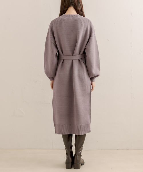 OLIVE des OLIVE(オリーブデオリーブ)の「【WEB限定カラー有】ケーブルニットワンピース(ワンピース・レディース・ピンク/ベージュ/オフホワイト/サックスブルー/ラベンダー・FREE)」の6枚目の写真
