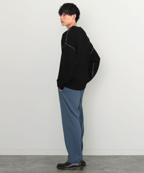 BEAMS HEART（ビームスハート）の「BEAMS HEART / 片畔編み クルーネックニット（ニット/セーター・メンズ・ブラック/グリーン系その他/ブルー系その他/ブラウン系その他5・SMALL/MEDIUM/LARGE）」の17枚目の写真