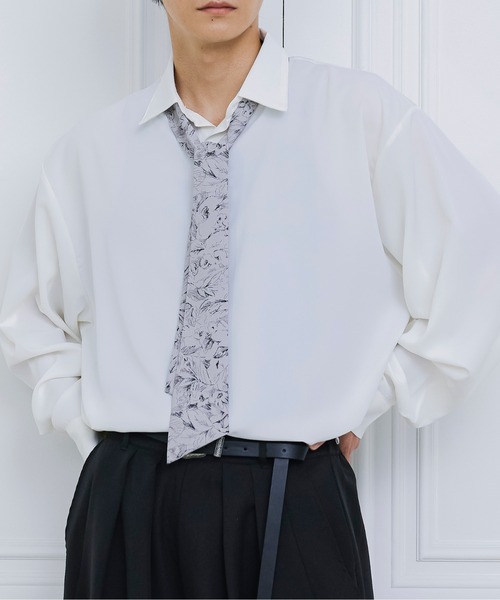 柄ボウタイシャツ（シャツ/ブラウス）｜Ellno Loset（エルノロゼット