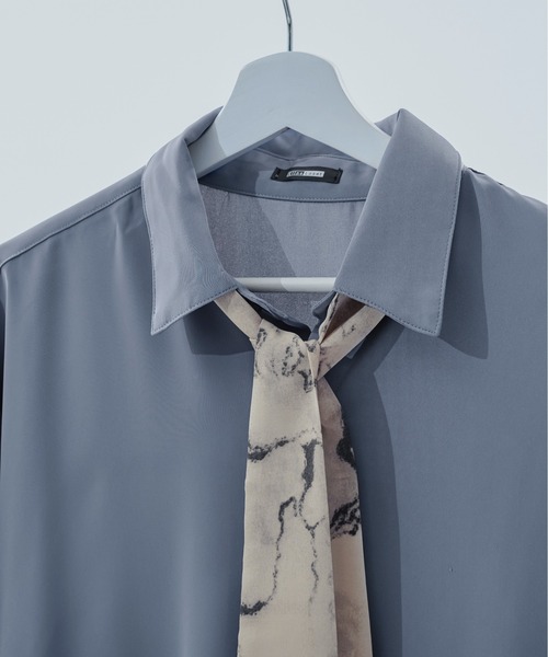 柄ボウタイシャツ（シャツ/ブラウス）｜Ellno Loset（エルノロゼット