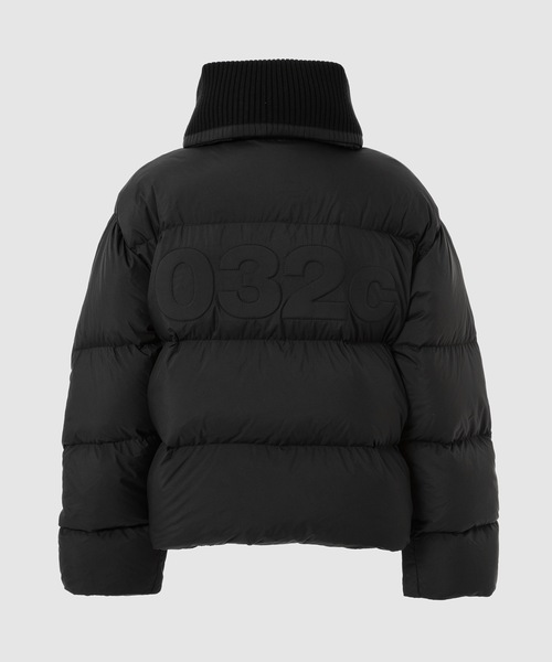 032c ブラック ダウンジャケット 032c（ゼロスリーツーシー）の「THE ULTIMATE PUFFER -MATTE NYLON