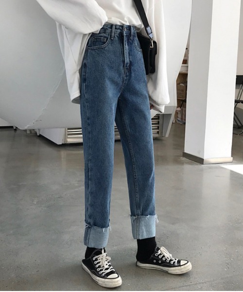 セール 切りっぱなしハイウエストワイドデニム デニムパンツ Gossip ロサンゼルス ゴシップロサンゼルス のファッション通販 Zozotown