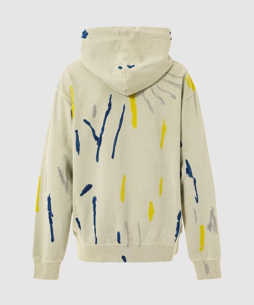 Feng Chen Wang(フェン・チェン・ワン)の「Multi-colour Tie Dye Hoodie(パーカー・メンズ・ベージュ・S/M/L)」の2枚目の写真