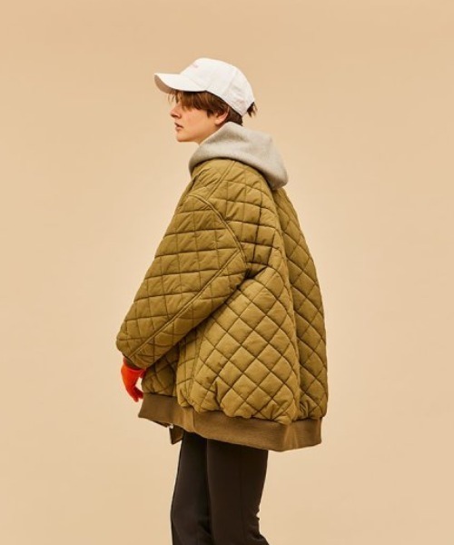 THE SHINZONE(ザ シンゾーン)の「THE SHINZONE PUFFY JACKET 22AMSJK07(その他アウター・レディース・カーキ/オフホワイト・34)」の5枚目の写真