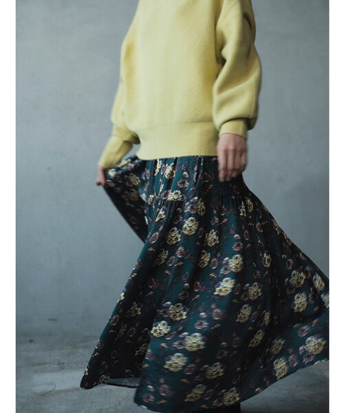 OPAQUE.CLIP（オペークドットクリップ）の「◆【大草直子さんコラボ】アンゴラ混ボトルネックニット（ニット/セーター・レディース・グレー/イエロー/ホワイト系/ライトグリーン/ライトブルー/ベージュ・38/40）」の12枚目の写真