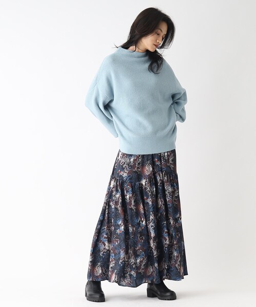 OPAQUE.CLIP（オペークドットクリップ）の「◆【大草直子さんコラボ】アンゴラ混ボトルネックニット（ニット/セーター・レディース・グレー/イエロー/ホワイト系/ライトグリーン/ライトブルー/ベージュ・38/40）」の16枚目の写真