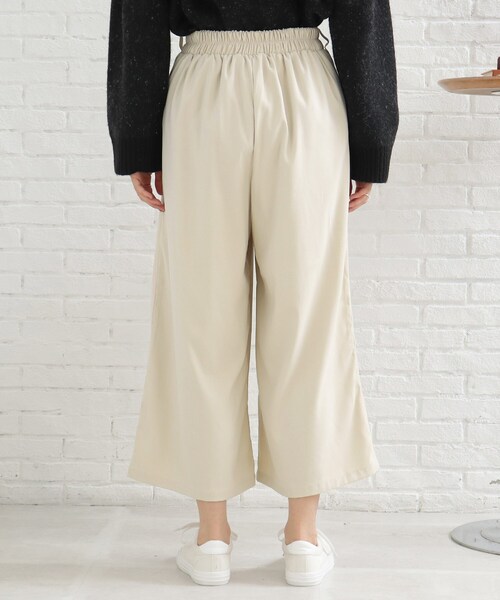 SHOO・LA・RUE(シューラルー)の「◆シンプルワイドパンツ(その他パンツ・レディース・ワインレッド/ダークグリーン/ナチュラル/ブラック・00)」の8枚目の写真