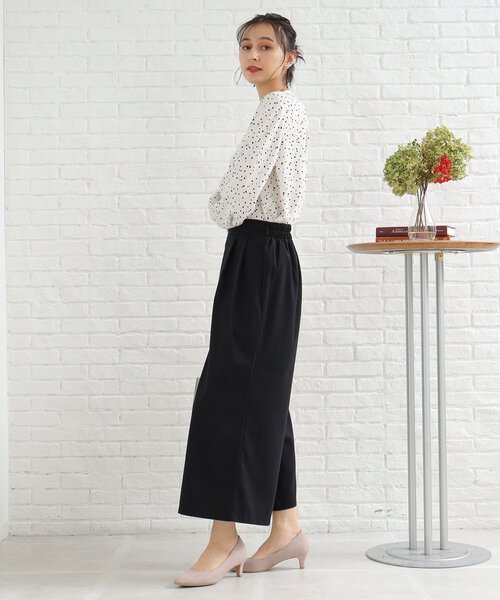 SHOO・LA・RUE(シューラルー)の「◆シンプルワイドパンツ(その他パンツ・レディース・ワインレッド/ダークグリーン/ナチュラル/ブラック・00)」の16枚目の写真