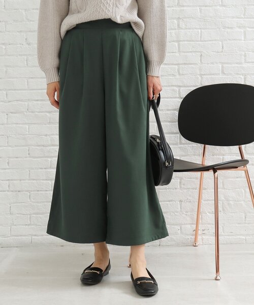 SHOO・LA・RUE(シューラルー)の「◆シンプルワイドパンツ(その他パンツ・レディース・ワインレッド/ダークグリーン/ナチュラル/ブラック・00)」の19枚目の写真