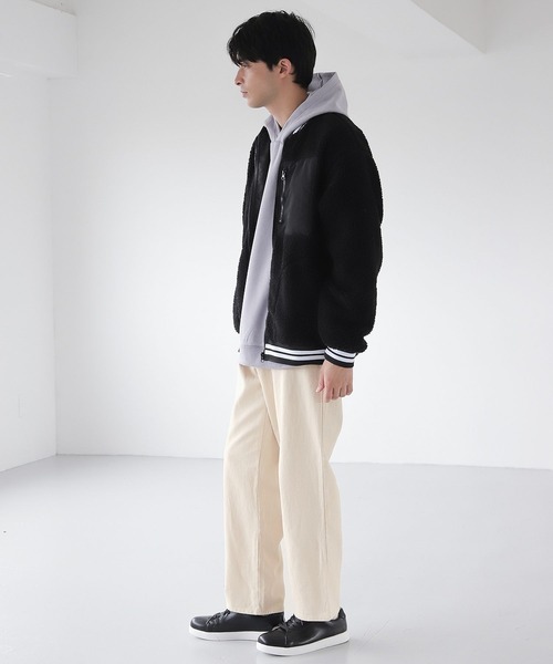 LAKOLE(ラコレ)の「【PARK】シープボアブルゾン / 162542(ブルゾン・メンズ・ブラック/ブラウン/アイボリー・MEDIUM/LARGE/X-LARGE)」の4枚目の写真