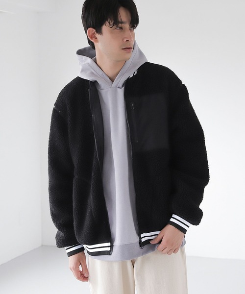 LAKOLE(ラコレ)の「【PARK】シープボアブルゾン / 162542(ブルゾン・メンズ・ブラック/ブラウン/アイボリー・MEDIUM/LARGE/X-LARGE)」の9枚目の写真