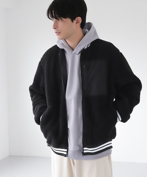 LAKOLE(ラコレ)の「【PARK】シープボアブルゾン / 162542(ブルゾン・メンズ・ブラック/ブラウン/アイボリー・MEDIUM/LARGE/X-LARGE)」の14枚目の写真