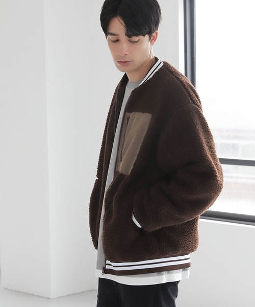 LAKOLE(ラコレ)の「【PARK】シープボアブルゾン / 162542(ブルゾン・メンズ・ブラック/ブラウン/アイボリー・MEDIUM/LARGE/X-LARGE)」の19枚目の写真