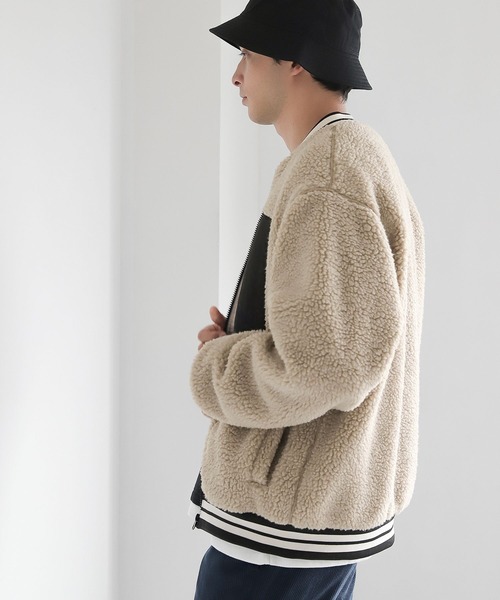 LAKOLE(ラコレ)の「【PARK】シープボアブルゾン / 162542(ブルゾン・メンズ・ブラック/ブラウン/アイボリー・MEDIUM/LARGE/X-LARGE)」の18枚目の写真