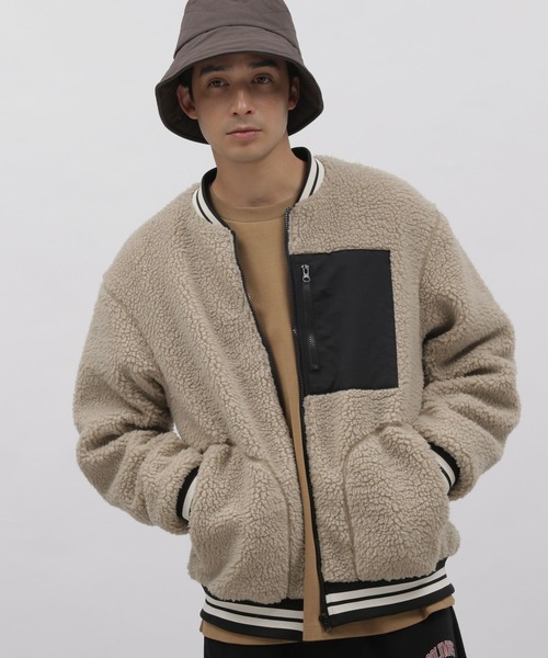 LAKOLE(ラコレ)の「【PARK】シープボアブルゾン / 162542(ブルゾン・メンズ・ブラック/ブラウン/アイボリー・MEDIUM/LARGE/X-LARGE)」の20枚目の写真