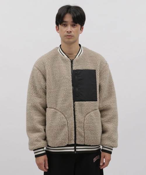 LAKOLE(ラコレ)の「【PARK】シープボアブルゾン / 162542(ブルゾン・メンズ・ブラック/ブラウン/アイボリー・MEDIUM/LARGE/X-LARGE)」の6枚目の写真