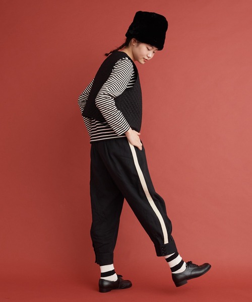Malle(マル)の「Malle リネンコットン ジョッパーズパンツ(その他パンツ・レディース・ブラック・FREE)」の5枚目の写真