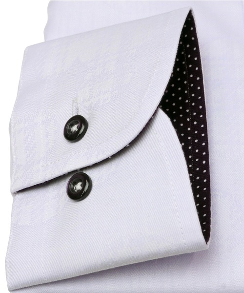 Disney（ディズニー）の「【Disney ディズニー】形態安定ノーアイロン ボタンダウン 長袖ビジネスワイシャツ（ビジネスシャツ・メンズ・ライトパープル・首回り37cm-裄丈80cm/首回り37cm-裄丈84cm/首回り39cm-裄丈80cm/首回り39cm-裄丈84cm/首回り41cm-裄丈82cm/首回り41cm-裄丈86cm/首回り42cm-裄丈82cm/首回り42cm-裄丈86cm/首回り43cm-裄丈82cm/首回り43cm-裄丈86cm）」の3枚目の写真