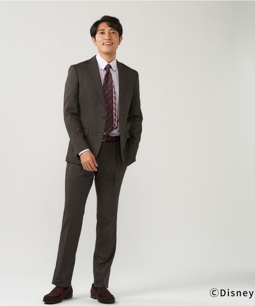 Disney（ディズニー）の「【Disney ディズニー】形態安定ノーアイロン ボタンダウン 長袖ビジネスワイシャツ（ビジネスシャツ・メンズ・ライトパープル・首回り37cm-裄丈80cm/首回り37cm-裄丈84cm/首回り39cm-裄丈80cm/首回り39cm-裄丈84cm/首回り41cm-裄丈82cm/首回り41cm-裄丈86cm/首回り42cm-裄丈82cm/首回り42cm-裄丈86cm/首回り43cm-裄丈82cm/首回り43cm-裄丈86cm）」の6枚目の写真