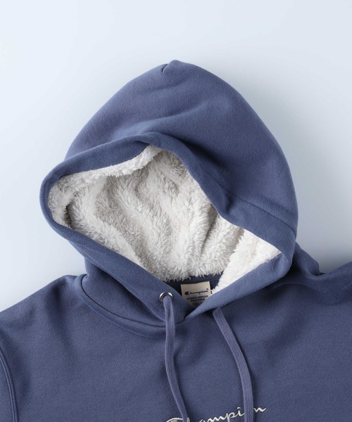 Champion(チャンピオン)の「【Champion】あったか裏ボアパーカー(パーカー・レディース・ブラック/ブルー・L/M)」の11枚目の写真