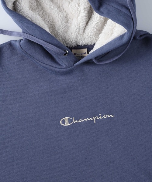 Champion(チャンピオン)の「【Champion】あったか裏ボアパーカー(パーカー・レディース・ブラック/ブルー・L/M)」の10枚目の写真