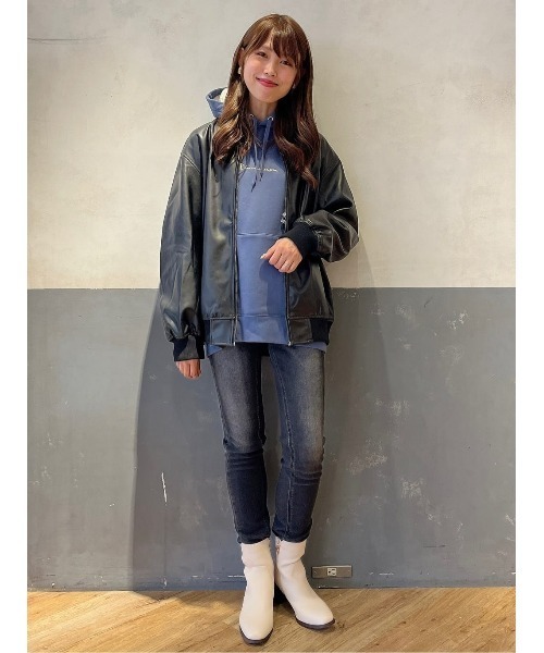 Champion(チャンピオン)の「【Champion】あったか裏ボアパーカー(パーカー・レディース・ブラック/ブルー・L/M)」の20枚目の写真