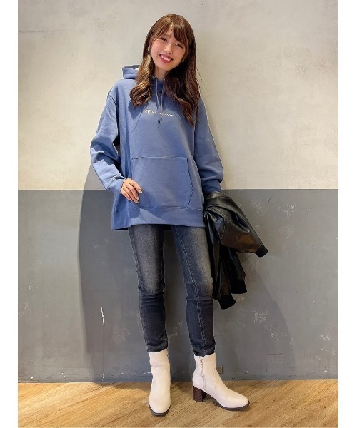 Champion(チャンピオン)の「【Champion】あったか裏ボアパーカー(パーカー・レディース・ブラック/ブルー・L/M)」の19枚目の写真