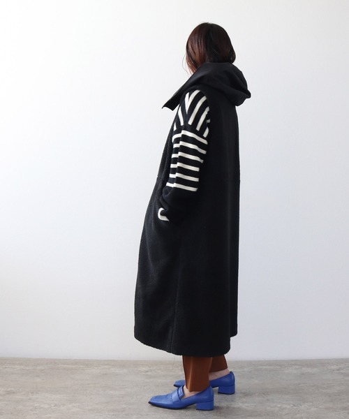 Hart(ハート)の「Hart / boa hooded coat(ボアフードコート)(その他アウター・レディース・ブラック・38)」の8枚目の写真