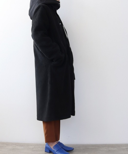 Hart(ハート)の「Hart / boa hooded coat(ボアフードコート)(その他アウター・レディース・ブラック・38)」の5枚目の写真