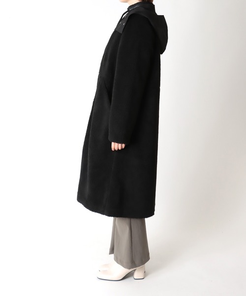 Hart(ハート)の「Hart / boa hooded coat(ボアフードコート)(その他アウター・レディース・ブラック・38)」の10枚目の写真