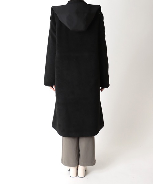 Hart(ハート)の「Hart / boa hooded coat(ボアフードコート)(その他アウター・レディース・ブラック・38)」の11枚目の写真
