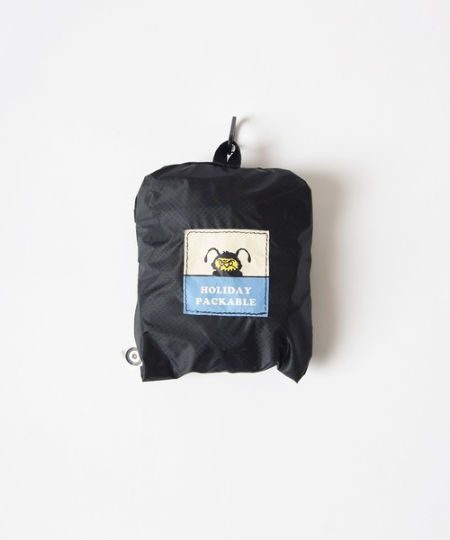 HOLIDAY（ホリデイ）の「HOLIDAY PACKABLE MEDIUM POCHETTE (HEAVY) ホリデイパッカブルミディアムポシェット (ヘビー)（ショルダーバッグ・レディース・ブラック・ONE SIZE）」の4枚目の写真
