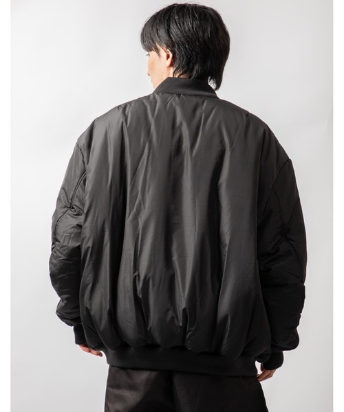 セール】ビッグシルエット ランダムワッペン パデッドボンバー