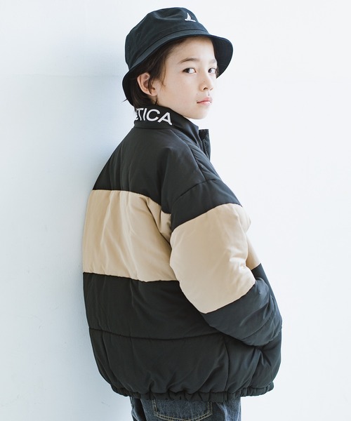 NAUTICA（ノーティカ）の「【NAUTICA/ノーティカ】配色中綿ジャケット（ブルゾン・キッズ・グリーン/ブラック・140/130/150/120）」の8枚目の写真