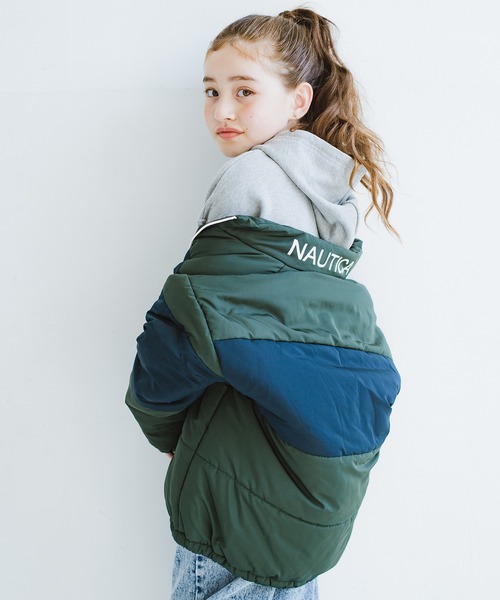 NAUTICA（ノーティカ）の「【NAUTICA/ノーティカ】配色中綿ジャケット（ブルゾン・キッズ・グリーン/ブラック・140/130/150/120）」の15枚目の写真