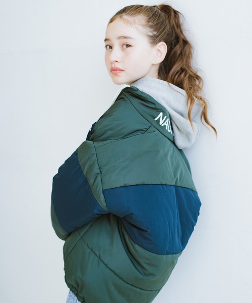 NAUTICA（ノーティカ）の「【NAUTICA/ノーティカ】配色中綿ジャケット（ブルゾン・キッズ・グリーン/ブラック・140/130/150/120）」の14枚目の写真