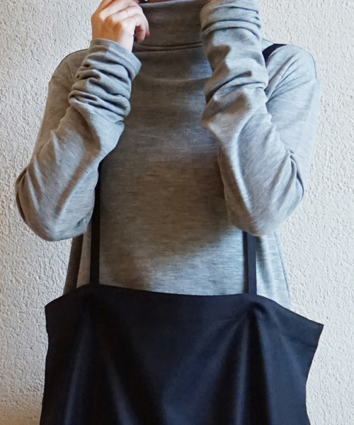 JOURNAL STANDARD LUXE(ジャーナルスタンダード ラックス)の「エアフライス ボトルプルオーバー(Tシャツ/カットソー・レディース・チャコールグレー/ライトグレー・FREE)」の2枚目の写真