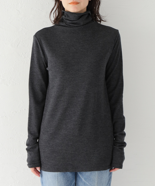 JOURNAL STANDARD LUXE(ジャーナルスタンダード ラックス)の「エアフライス ボトルプルオーバー(Tシャツ/カットソー・レディース・チャコールグレー/ライトグレー・FREE)」の12枚目の写真