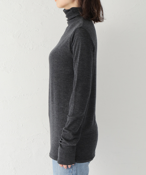 JOURNAL STANDARD LUXE(ジャーナルスタンダード ラックス)の「エアフライス ボトルプルオーバー(Tシャツ/カットソー・レディース・チャコールグレー/ライトグレー・FREE)」の13枚目の写真