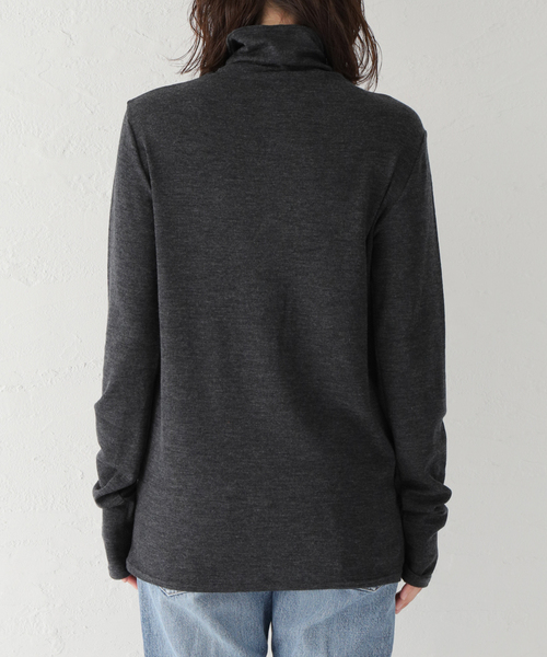 JOURNAL STANDARD LUXE(ジャーナルスタンダード ラックス)の「エアフライス ボトルプルオーバー(Tシャツ/カットソー・レディース・チャコールグレー/ライトグレー・FREE)」の14枚目の写真