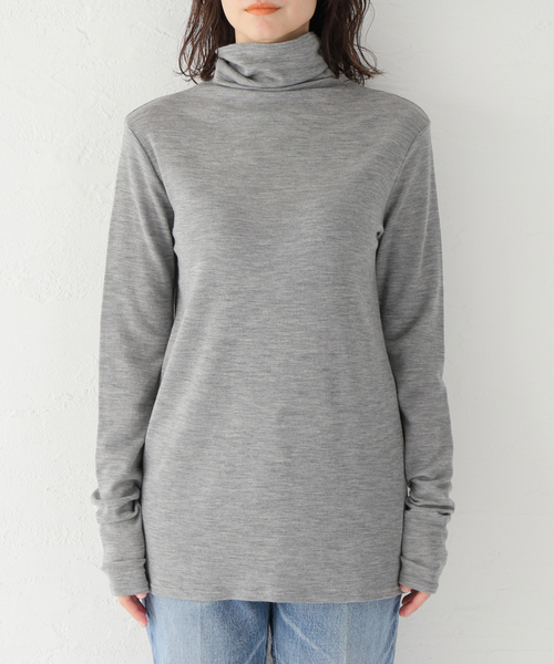 JOURNAL STANDARD LUXE(ジャーナルスタンダード ラックス)の「エアフライス ボトルプルオーバー(Tシャツ/カットソー・レディース・チャコールグレー/ライトグレー・FREE)」の22枚目の写真