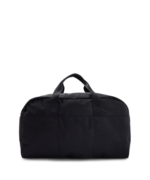 【極美品】ヒューゴ ボストンバッグ 黒 レッドロゴ ホールドオール ショルダー HUGO（ヒューゴ）の「レッドロゴラベル リサイクルナイロン ホールド