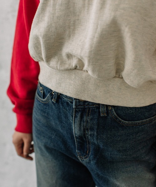 Flugge(フラッジー)の「raglan sleeve zip sweat/ラグランスリーブジップスウェット(スウェット・レディース・レッド/ネイビー・FREE)」の9枚目の写真