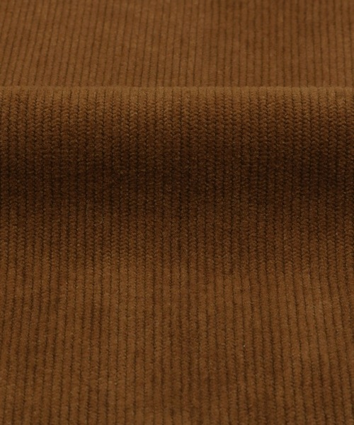 Pitta Re:)（ピッタリ）の「ラウンドテール スタンドカラー 長袖コーデュロイシャツ（シャツ/ブラウス・メンズ・ダークブラウン・LL/S/M/L）」の8枚目の写真